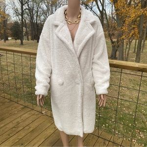 Custom lined teddy coat
